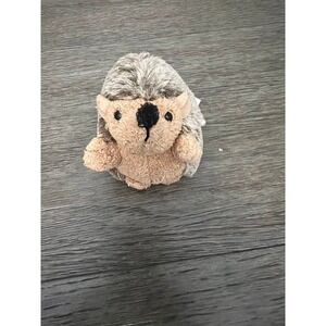 Hedgehog Plush with Brown Soft Fuzzy Pointy Nose By Aurora 4"